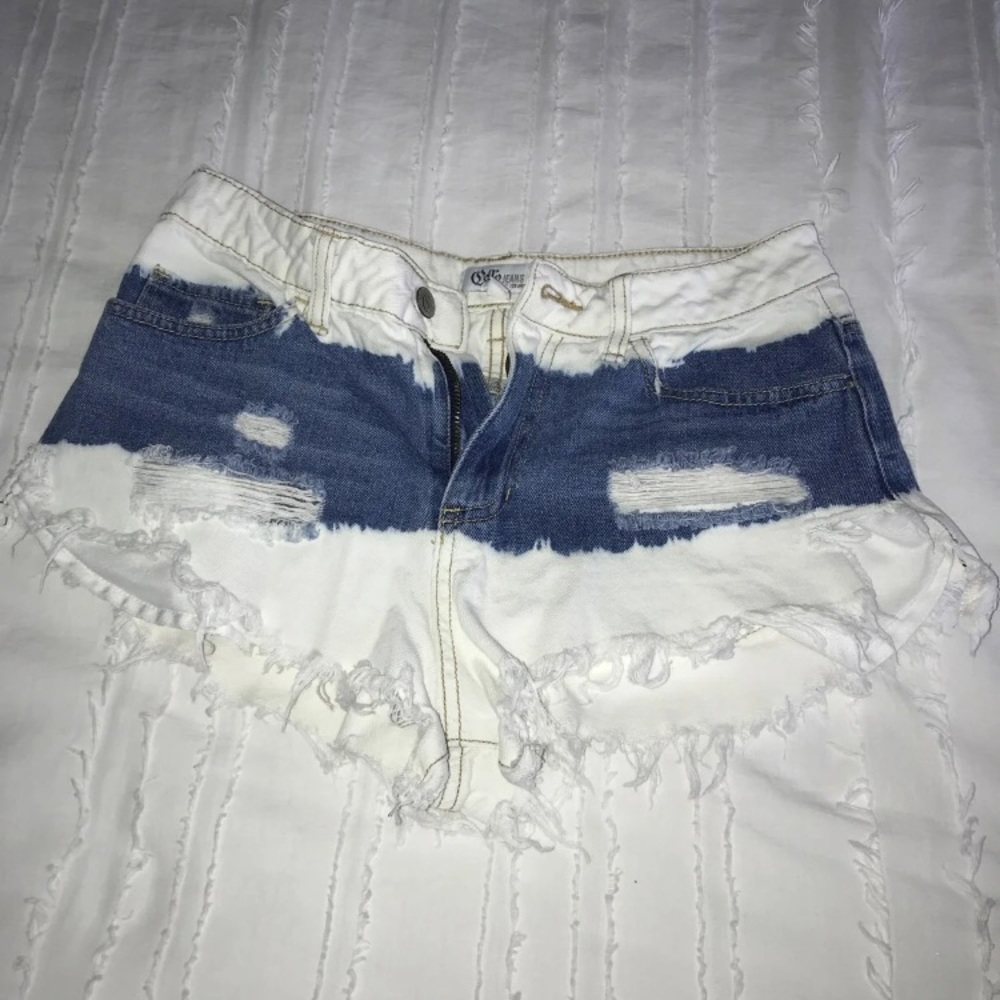 High waisted festival shorts
